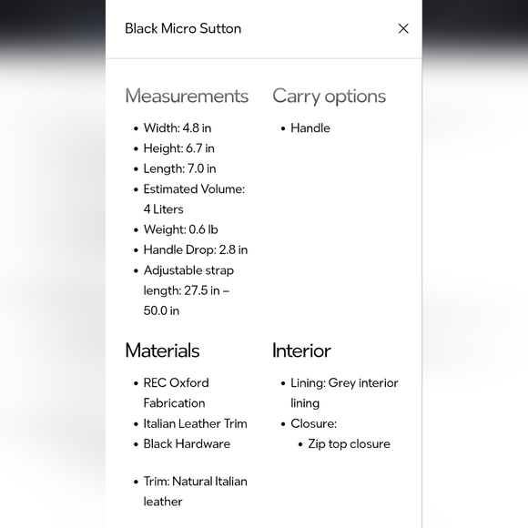 MZ Wallace Black/Magnet Micro Sutton - Picture 9 of 9